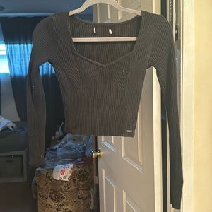 Holster black long sleeve shirt xs